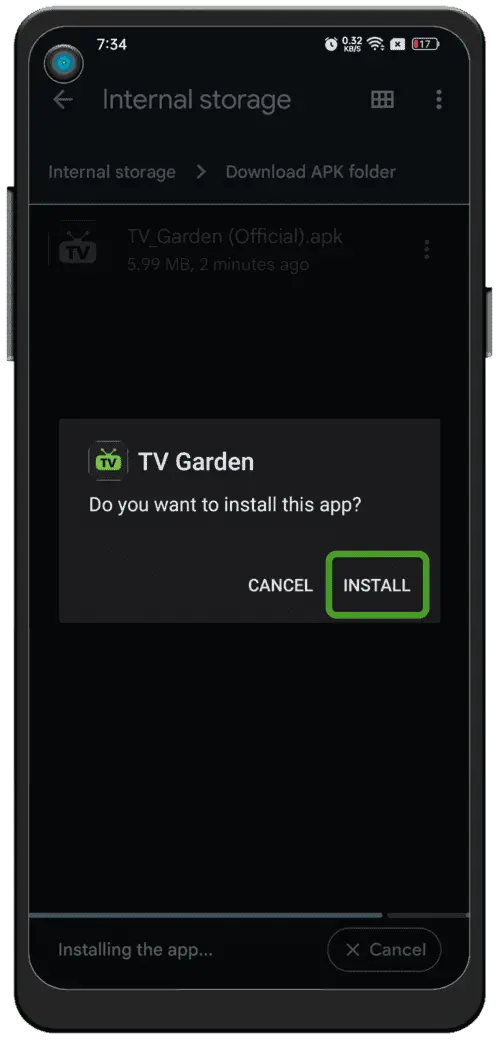 Instalar e abrir o XMTV